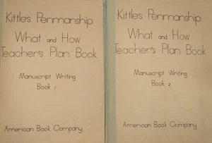 1948 Kittles Penmanship Manuskript Schreibbücher 1 & 2 - American Book Co UNBENUTZT - Bild 1 von 7