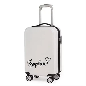Personalised Name Sticker For Suitcase Luggage Travel Vinyl Sticker STICKER ONLY - Picture 1 of 2