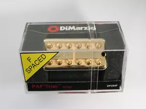DiMarzio F-spaced PAF'Tron Bridge W/Gold Cover & Creme Insert DP 294 - Picture 1 of 2