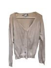 A.R.I. Women L Cardigan Sweater Ivory Button Down Long Sleeve