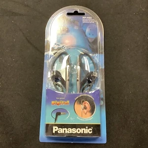 Panasonic Stereo Headphones RP-HS5 Silver Ear Clip Style XBS NOS Sealed - Picture 1 of 6