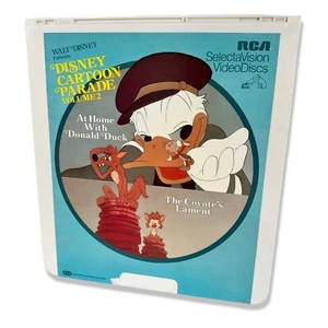 Disney CED VideoDisc Cartoon Parade Vol 2 At Home Donald Duck RCA SELECTAVISION - Picture 1 of 7