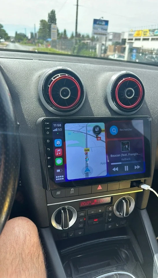 Autoradio Android 13 9” per Audi A3 8P (2003–2012) – GPS Navigatore, CarPlay - Immagine 1 di 4