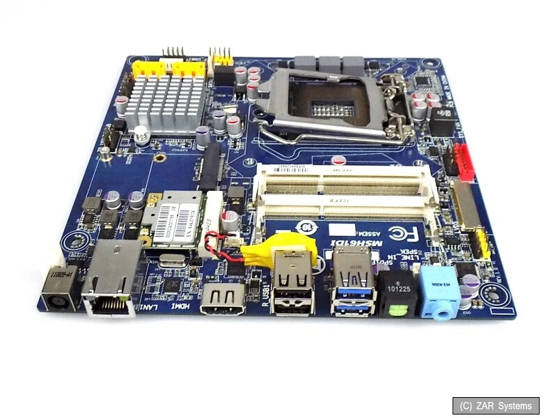 Gigabyte MSH61DI rev. 1.2 Mini-ITX H61 LGA 1155 Mainboard Platine DEFEKT, NOT OK - Bild 1 von 1