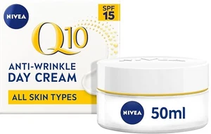 NIVEA Q10 Anti-Wrinkle Power Firming Day Cream SPF 15 (50ml), Anti-Wrinkle Face - Picture 1 of 7