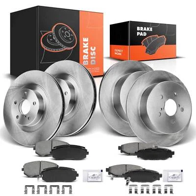 Nuevos rotores de freno de disco y pastillas de freno para Subaru Legacy 2006-2009 delanteros y traseros	 Foto 1 de 4
