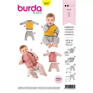 BURDA KIDS 9297 COORDINATES CHILD'S Sewing Pattern Ages 1Mth - 3Yr Skill: EASY - Picture 1 of 7