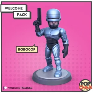 Robocop | POP | CHIBI | 60mm base | 1:20 | 3D print | Model Kit - Picture 1 of 2