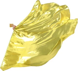 Bandera de alabanza, semicírculo de poliéster banderas de adoración conjunto de 1 par (oro) + palos - Imagen 1 de 20