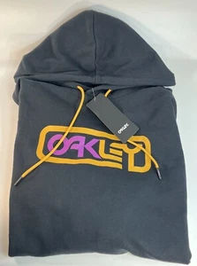 Oakley Hoodie Locked In B1B Pullover Sweatshirt Schwarz Orange/Lila Herren Large - Bild 1 von 5