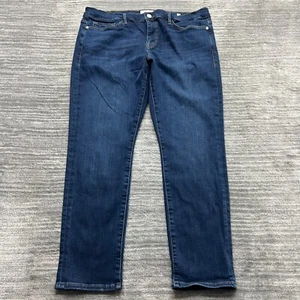 Frame Shorts Size 32 Womens Le Garcon Mid Rise Blue Denim - Picture 1 of 11