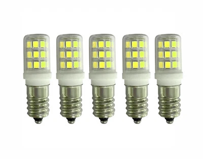 5pcs E12 Candelabra LED Light bulb 3W 33-2835 Ceramics Glass Lamp 110~120V H - Image 1 of 4