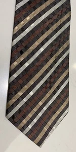 Brown Striped Tie - Picture 1 of 3