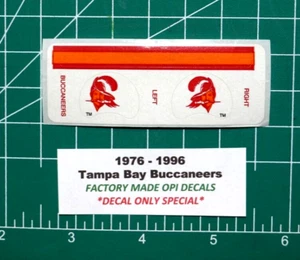 1976-96 FACTORY OPI Tampa Bay Buccaneers Gumball Football Helmets *Diecut Decals - Picture 1 of 3