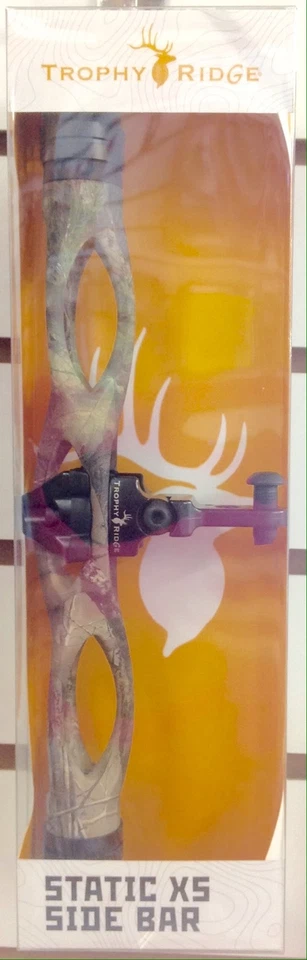 NUEVA BARRA LATERAL ESTABILIZADORA TROPHY RIDGE STATIC XS, CAMUFLAJE REALTREE, TIRO CON ARCO DE OSO Foto 1 de 1