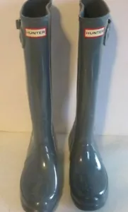 Hunter Original Botas Altas de Goma 9 Mujer Granero de Lluvia Diariamente Impermeables J258 - Imagen 1 de 4