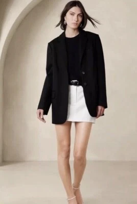 BANANAREPUBLIC расслабленный везде понте блейзер XS X-маленький | черный #449690 новый - Изображение 1 из 4