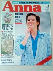 Burda / Anna Heft 2 /1991 Kreuzstich, Gobelin , Hardanger -& Assisi-Stickerei - Bild 1 von 7