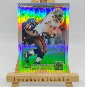2001 Topps Chrome Refractor /999 Mike Alstott Tampa Bay Buccaneers