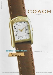 Relojes COACH vintage revista 1 página anuncio impreso otoño 1998 legado - Imagen 1 de 1