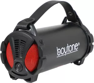 Boytone BT-38RD Portable Bluetooth Indoor/Outdoor Speaker 2.1 Hi-Fi Cylinder NEW - Picture 1 of 5