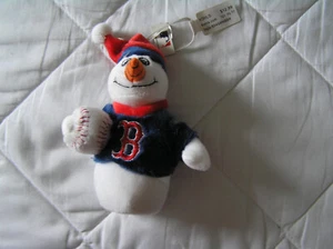 RED SOX BOSTON SNOW MAN HOLING A BALL - Picture 1 of 3