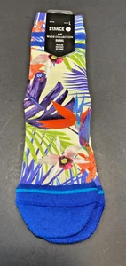 New Stance Kids Palm Crew Polyester Cushion Wade Collection Palm Socks L 3-5.5 - Picture 1 of 3