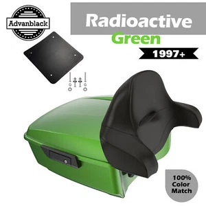 For 97+ Harley/Softail Advanblack RADIOACTIVE GREEN Rushmore King Tour Pak Pack - Picture 1 of 13