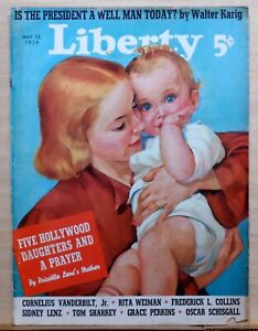 Liberty magazine - 13 mai 1939 - Couverture par Elise Parks, Cornelius Vanderbilt Jr