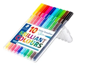 Staedtler Triplus® Broadliner 0.8mm 10xBrilliant colour-coded note-taking/artist - Picture 1 of 12