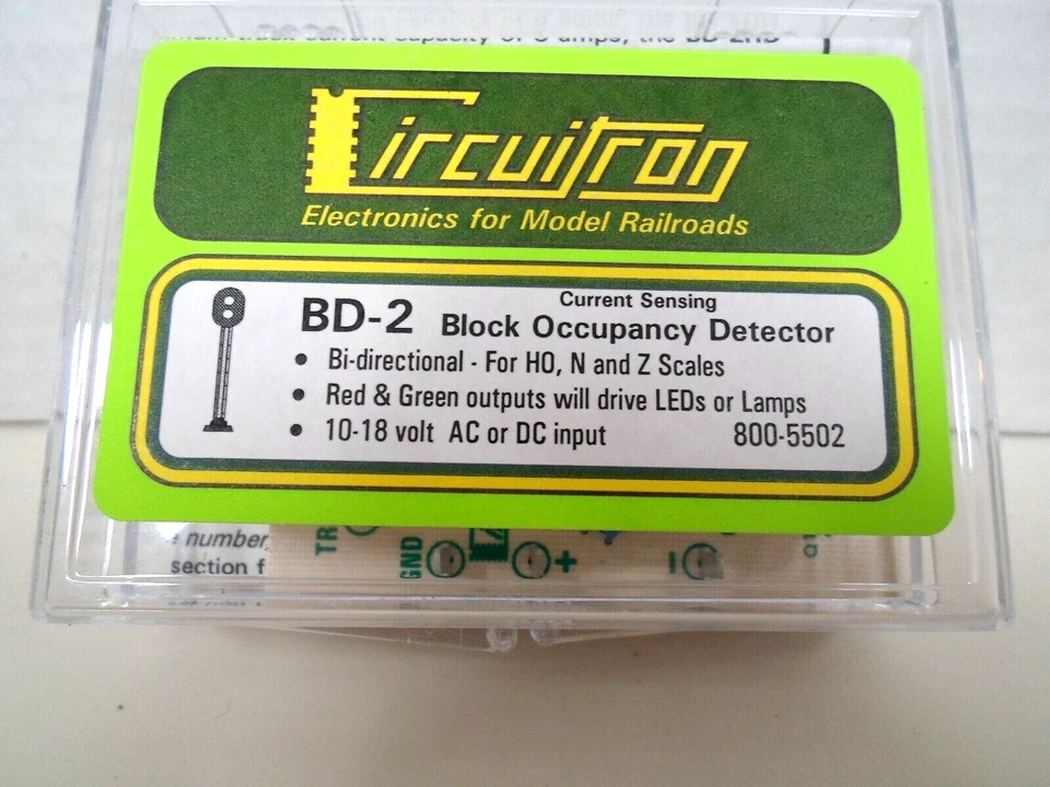 CIRCUITRON 800-5502 BD-2 BLOCK OCCUPANCY DETECTOR CURRENT SENSING NEW!🇺🇸 MADE! - Image 1 of 1