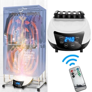 2300W Electric Portable Clothes Dryer Quickly Drying Clothes Negative Ion Heater - Picture 1 of 11
