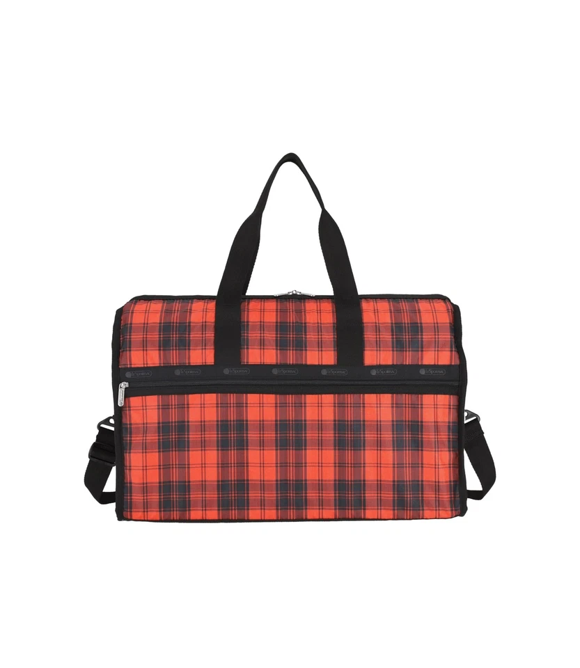 Bolso Bandolera Rojo Tartán Deluxe Grande Fin de Semana, Estilo 4319/Color E944, Moderno... Foto 1 de 1