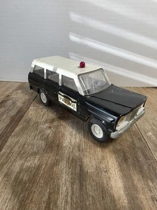 Jeep Wagoneer Policía Patrulla de Carreteras Tonka Carrocería de Metal Hecho en EE. UU. Años 70 - Imagen 1 de 4