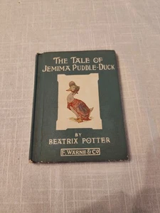 The Tale of Jemima Puddle Duck, Beatrix Potter Peter Rabbit 1936 HC - Imagen 1 de 3