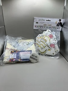 Harry Potter Birthday Decorations 6 ft length BANNER -CANDELS- BADGE -TABLE COVE - Picture 1 of 3