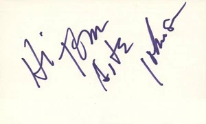 Arte Johnson Actor Comedian 1980 Match Game TV Autographed Signed Index Card - Picture 1 of 1