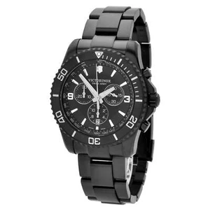 Victorinox Swiss Army 241797 Maverick Chrono Men's Black Stainless Steel Watch - Picture 1 of 3