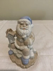 Vintage Nobel Hall Santa Porcelain Figurine Pastel Colors 4.5” Tall EUC - Picture 1 of 8