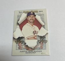 Justin Verlander Astros 2022 Topps Allen & Ginter Unripped Rip Card /99 #RC-JVE