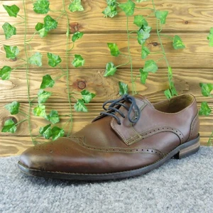 Bostonian Wingtip Brogue Men Derby Oxfords Shoes Size 12 M Brown Leather Lace Up - Imagen 1 de 10