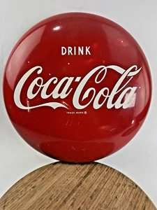 Letrero de Coca Cola Botón 16" AM 91 Excelente Estado Estate PILASTER Top - Imagen 1 de 8