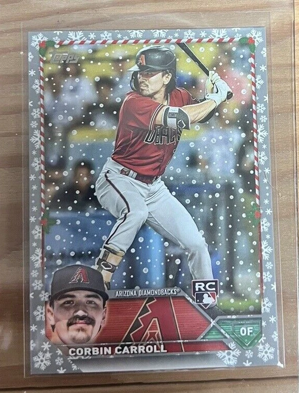2023 Topps Holiday Corbin Carroll #H113 Rookie Silver Metallic - Image 1 of 1