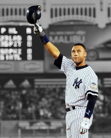 NY New York Yankees DEREK JETER Glossy 8x10 Photo Spotlight Print Poster Cover