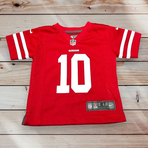 NFL SF 49ers Garoppolo Red & White Football Jersey - San Francisco - 2T Toddler Cover