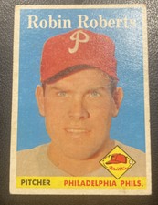 ROBIN ROBERTS 1958 Topps Baseball #90 PHILADELPHIA PHILLIES