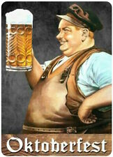 Vintage Retro Drinking Oktoberfest Beer German Man Cave Bar Metal Pub Shed SIGN