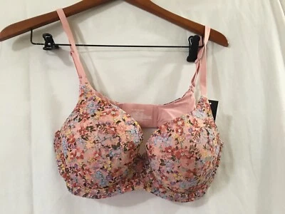 Nuevo Sujetador Push Up Sin Límites Floral Encaje Mujer Muchas Tallas Mujer Junior Foto 1 de 4