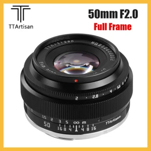 TTartisan 50mm F2.0 Full Frame Lens for Fuji Canon Nikon Sony M4/3 Leica Cameras - Picture 1 of 7