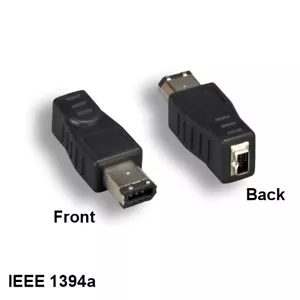 Kentek IEEE-1394A Firewire 400 6-Pin Male to 4-Pin Female Adapter for PC DV Data - Picture 1 of 1